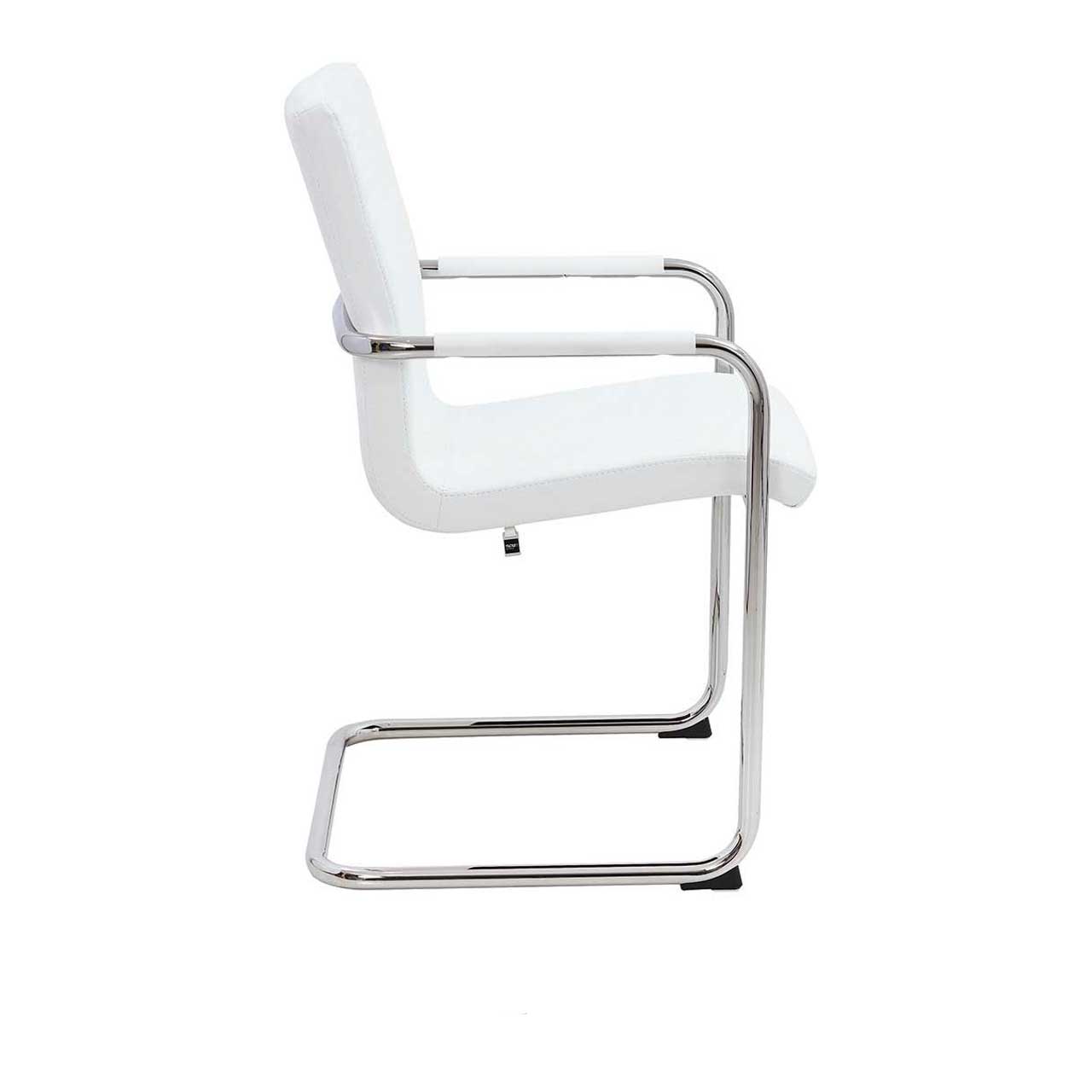 now! by hülsta - Stuhl s17 weiß seitlich Gleicher Stuhl von der Seite fotografiert.