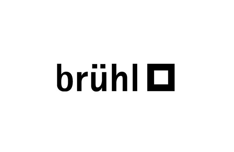 MH_Home_Marke_Bruehl Markenlogo der Marke brühl schwarz auf weißem Hintergrund. Hier geht es zu den Produkten.