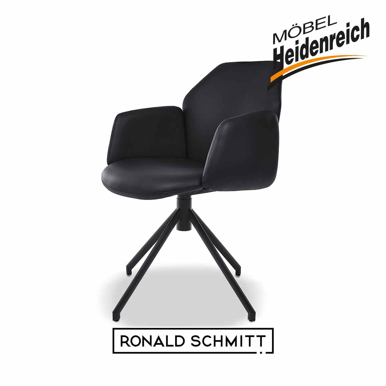 Gleicher Stuhl in seitlicher Ansicht.