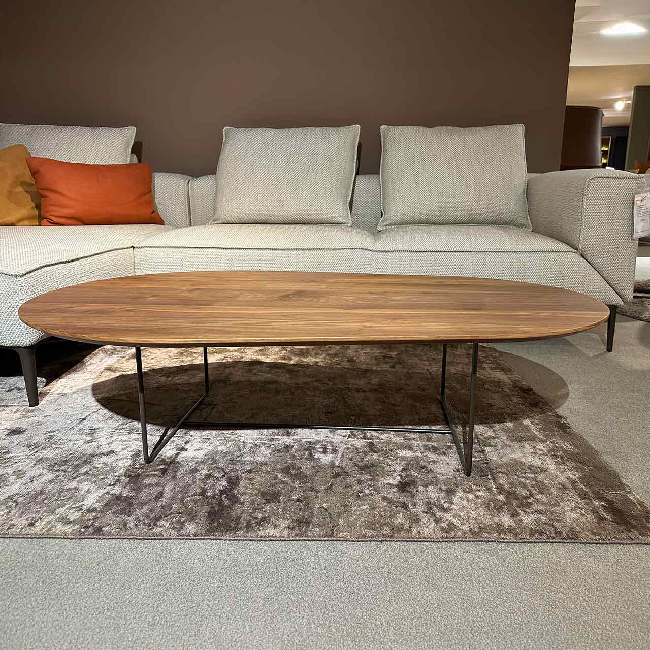 JORI Couchtisch Laura JR-t145 oval Nussbaum