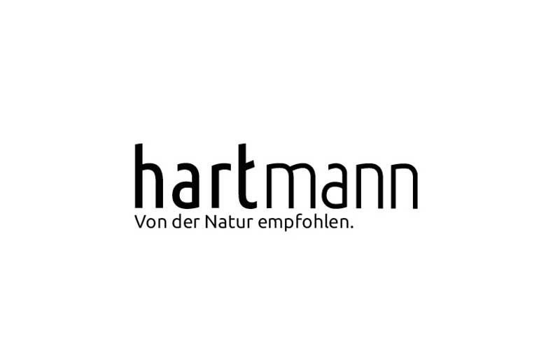 MH_Home_Marke_Hartmann Markenlogo der Marke hartmann schwarz auf weißem Hintergrund. Hier geht es zu den Produkten.