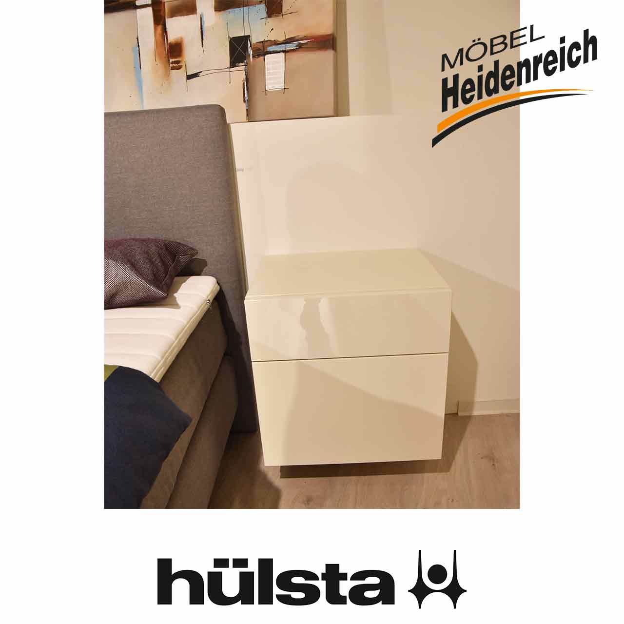 Hülsta Multi - Konsole cremeweiß Rechte Schublade identisch.