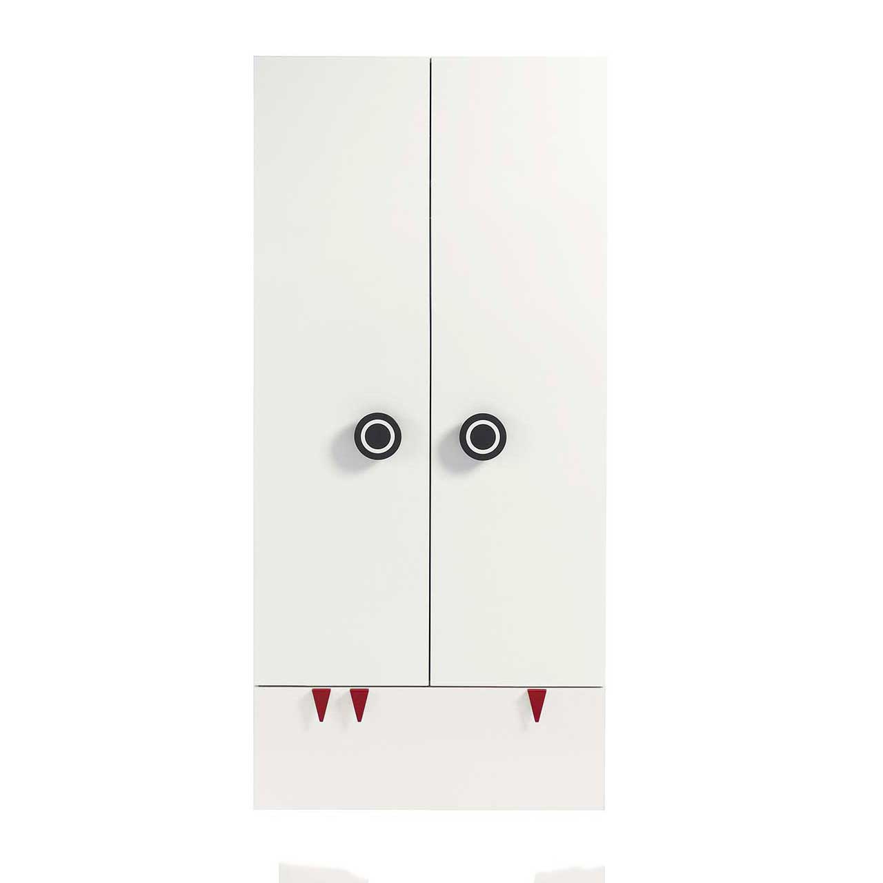 Gleicher Kleiderschrank in Frontalaufnahme.