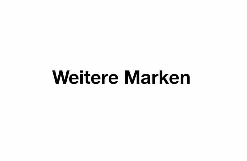 MH_home_Marken_weitere Wortbild "Weitere Marken" Schwarz auf weißem Hintergrund