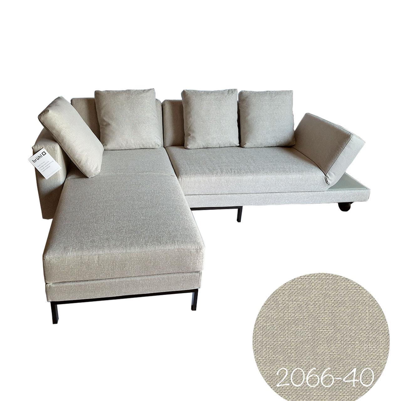 brühl four-two compact – Drehsofa 68899 Auslaufstoff 2066-40