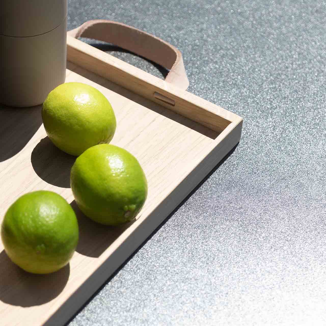 Schöner Wohnen - Esstisch Texel Gartentisch Texel eine Draufsicht von oben auf die Tischplatte aus schwarzer Glas-Keramik