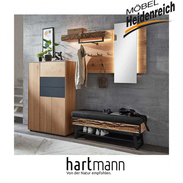 Hartmann Runa - Garderobe 8440 Nr. 124 inkl. Beleuchtung - Lagerware