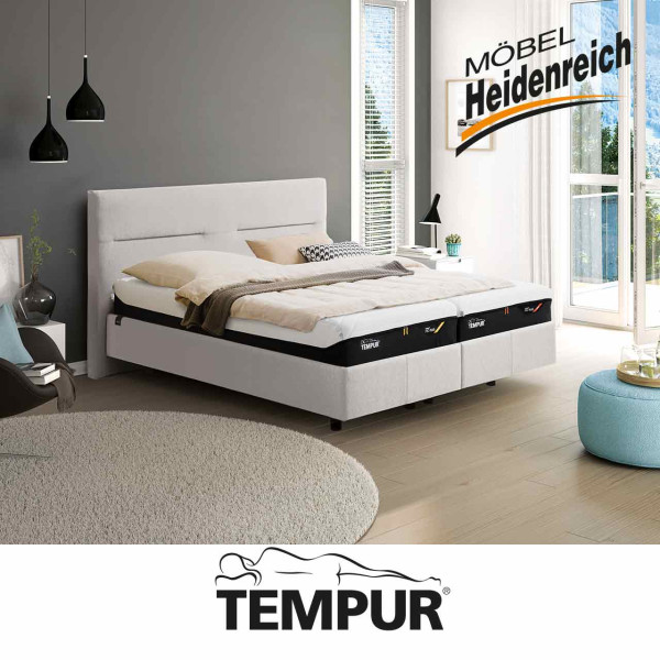 Tempur - Relax Bett Texture in Weiß
