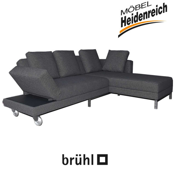 brühl - four-two compact Kombination Drehsofa links + Longchair rechts 68898