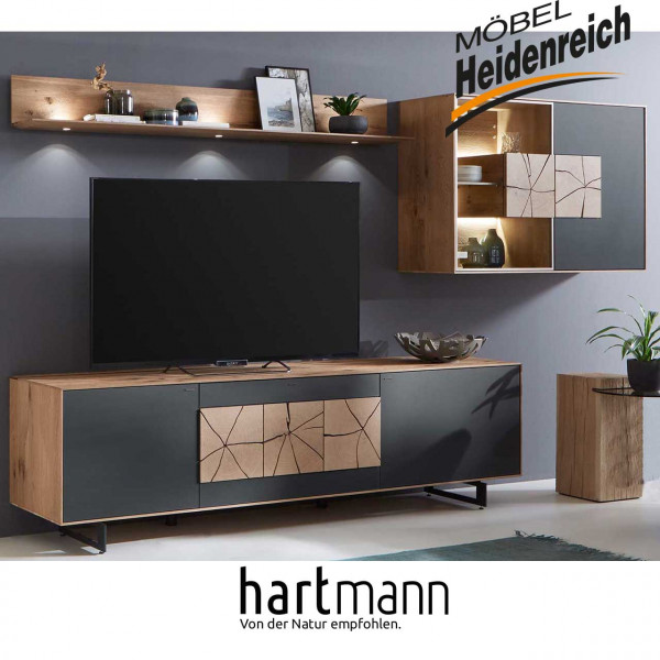Hartmann Caya - Wohnwand 7170 Nr. 62 A inkl. Beleuchtung