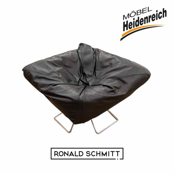 Ronald Schmitt - Sessel Luna RST 133 Leder schwarz