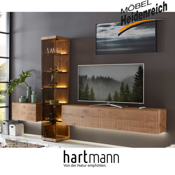 Hartmann Vara - Wohnwand 7210W Nr. 22 - inkl. Beleuchtung - Lagerware