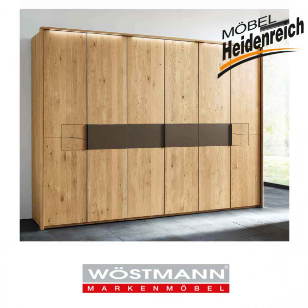 Wöstmann WSM 1600 - Drehtürenschrank Wildeiche 6-türig
